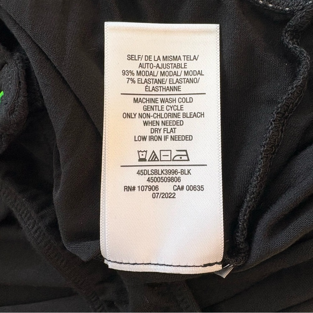 Hudson Jeans‎ Asymmetrical Bodysuit In Black Size L NWT - Picture 11 of 11